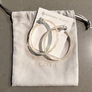 NWT Kendra Scott Iridescent Kash Hoops